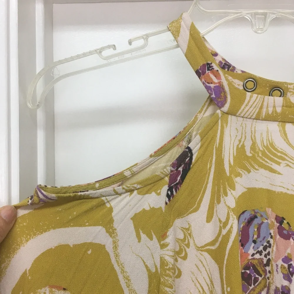 Free people Drift Away Open Shoulder Tunic Dress - Picture 5 of 12